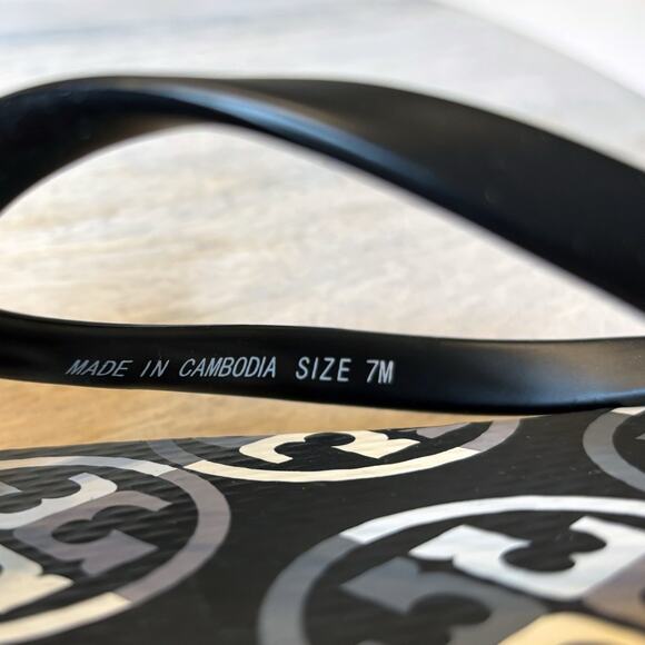 Authentic Tory Burch Women's Traveler Flip Flops Sandals Shoes US Size 7 M - Picture 5 of 7